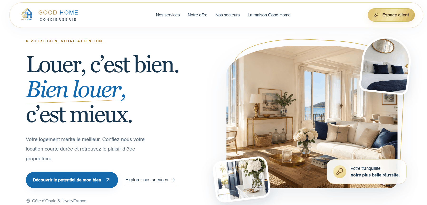 Good Home Conciergerie — aperçu du projet